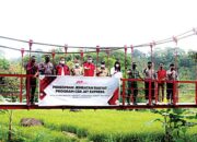J&T Express Resmikan Jembatan Rakyat, Penghubung Desa Wonosari Jatim dan Desa Sidomukti Jateng