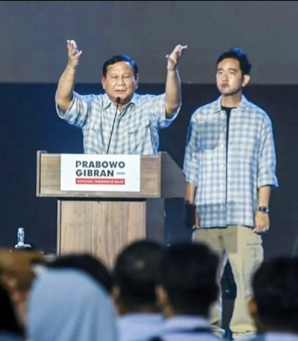 PASANGAN— Capres dan Cawapres
Nomor Urut 2, Prabowo Subianto-Gibran Rakabuming Raka.