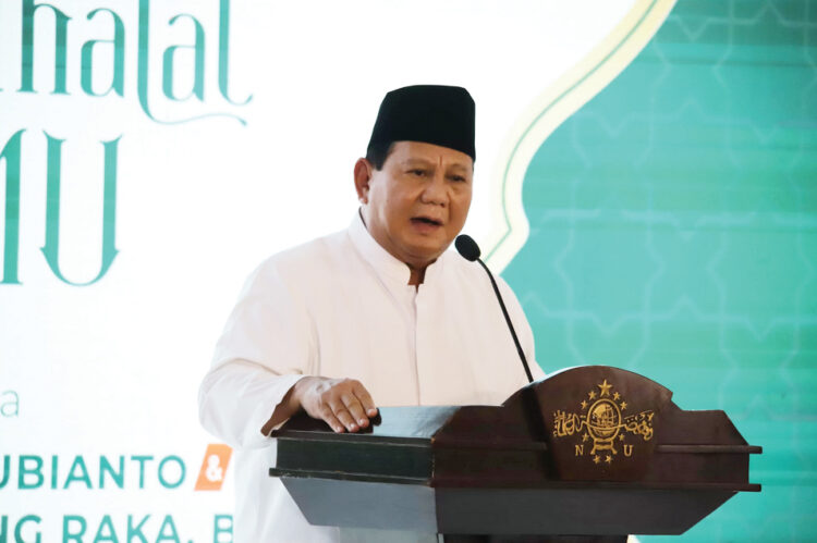 PRESIDEN TERPILIH— Presiden terpilih 2024 Prabowo Subianto.