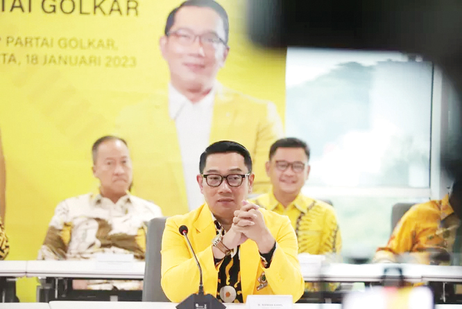 DUKUNGAN— Ridwan Kamil mendapat dukungan dario Partai Gerindra untuk maju di Pilkada Jakarta.