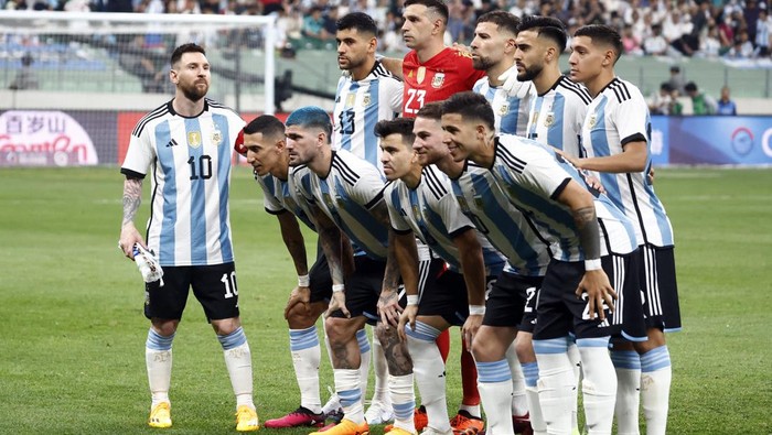 COPA AMERICA— Skuat Timnas Argentina.