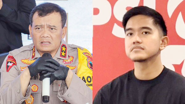 CAGUB— Kapolda Jawa Tengah Irjen Pol Ahmad Luthfi sebagai calon gubernur Jawa Tengah dan Ketua Umum PSI
Kaesang Pangarep.