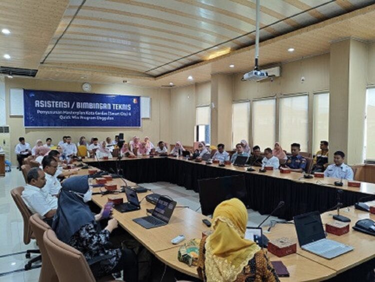 SUASANA—Terlihat suasana bimbingan teknis penyusunan Masterplan Smart City dan quick win program unggulan.