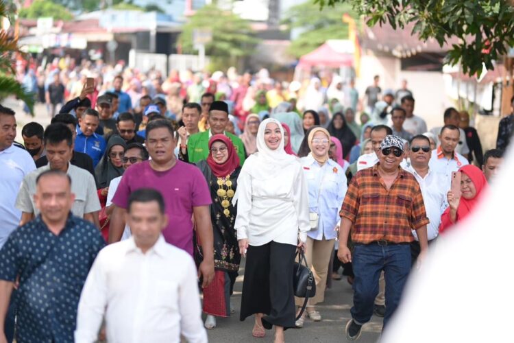 Pasangan Cabup-Cawabup Dharmasraya, Anisa Suci Ramadhani  dan Leli Arni.