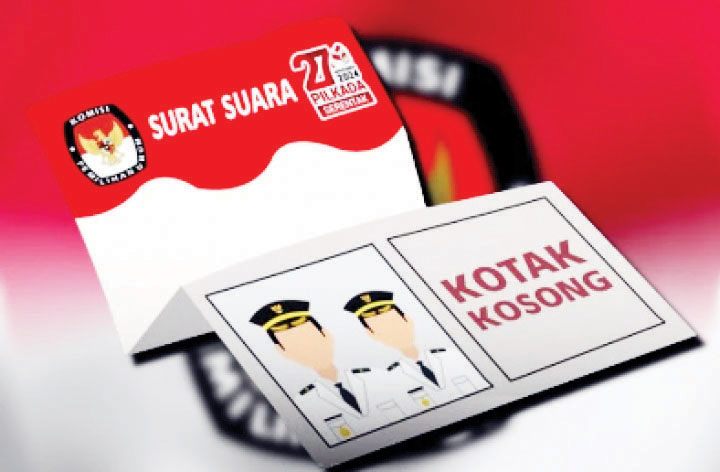 ILUSTRASI— Pilkada kotak kosong.