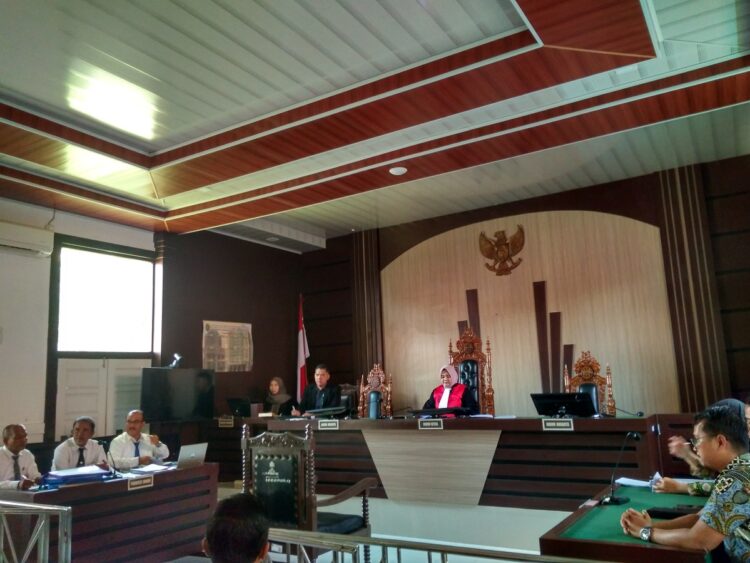 PRA PERADILAN— Sidang Pra Peradilan dilakukan Kejaksaaan Negeri Payakumbuh di PN Tanjung Pati.