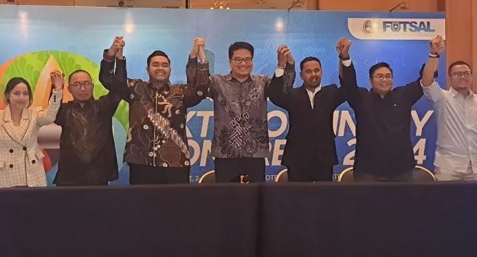 AKLAMASI— Michael V. Sianipar resmi terpilih secara aklamasi sebagai Ketua Umum Federasi Futsal Indonesia (FFI) periode 2024-2028.