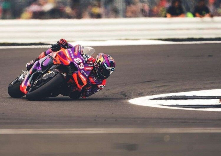 balapan --Pembalap MotoGP Prima Pramac Racing Jorge Martin saat menjalani balapan di GP Inggris di sirkuit Silverstone beberapa waktu lalu.