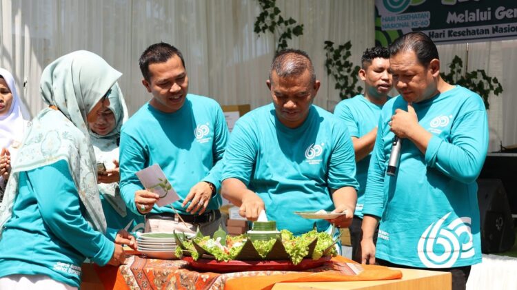 PERINGATAN HKN— Plt Kepala Dinas Kesehatan Kota Pariaman, Rio Arisandi, saat acara Peringatan HKN ke-60, kemarin.