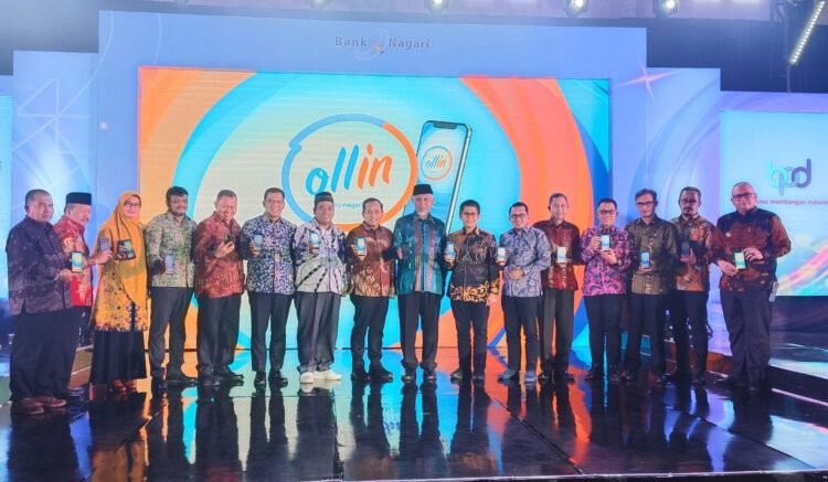 LAUNCHING— Acara Grand Launching Super Apps Ollin by Nagari dan Penarikan Undian Tabungan Berhadiah Bank Nagari di The ZHM Premiere Hotel, Kamis (23/1).