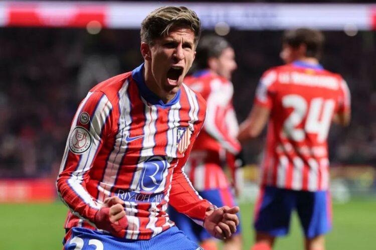 Pestal Gol Sekaligus Pecah Rekor 60 Tahun, Atletico Madrid Percaya Siap Tantang Real Madrid di Bernabeu 1 EKSPRESI— Ekspresi pemain Atletico Madrid Giuliano Simeone usai membuat gol ke gawang Getafe CF.