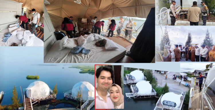Bulan Madu Maut Pengantin Baru Berbuntut Panjang, Glamping Lakeside Ditutup Sementara, Wakil Bupati: Kita Tutup Permanen Kalau Masih Melanggar 1 GLAMPING LAKESIDE DITUTUP—
Pemerintah Kabupaten Solok mengambil langkah tegas pasca musibah yang menimpa wisatawan
di kawasan wisata Lake Side, Nagari Alahan Panjang, Kecamatan Lembah Gumanti, Kabupaten Solok, Sumatera Barat. Seluruh aktivitas di kawasan wisata tersebut resmi dihentikan sementara hingga proses evaluasi dan pembenahan selesai dilakukan.
