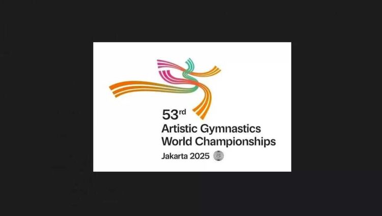 LOGO— Logo World Artistic Gymnastics Championships 2025 yang akan diselenggarakan di Jakarta.