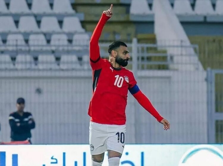 PAHLAWAN— Mohamed Salah jadi pahlawan Mesir usai mencetak dua gol ke gawang Djibouti dan memastikan The Pharaohs lolos ke Piala Dunia 2026.