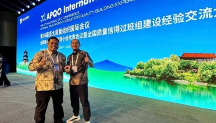 Tim Nabuang Sarok PT Semen Padang Raih Penghargaan Tertinggi APQO 2025 di Beijing