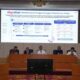 PEMAPARAN— Direktur Utama Telkom Dian Siswarini saat memberikan pemaparan terkait Digistar pada acara Seminar Telkom AI Connect di Universitas Negeri Padang pada Senin (27/10).