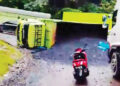 Truk Batu Bara Terbalik di Sitinjau Lauik, Ribuan Kendaraan Terjebak Macet