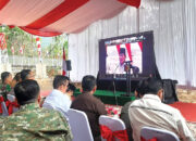 Presiden Prabowo Resmikan Jembatan Gantung Merah Putih Kampung Guo
