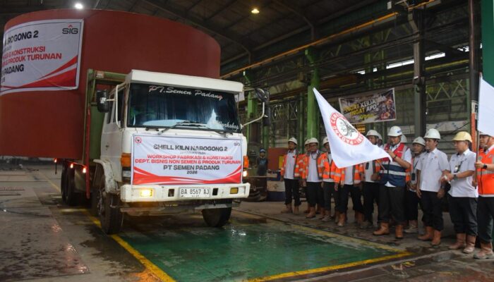 Raksasa 36 Ton Meluncur! PT Semen Padang Tuntaskan Pesanan Shell Kiln Naragong 2