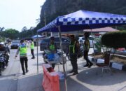 Polres Lima Puluh Kota, Pastikan Kelancaran Arus Balik Lalin di Kelok IX