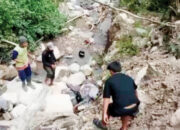 Terjun ke Sungai usai Tabrak Pembatas Jembatan, Pemotor Tewas di Tempat, Istrinya Luka Parah