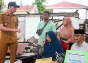 Peduli Korban Kebakaran Desa Santur, Pemko Sawahlunto Salurkan Bantuan Tanggap Darurat