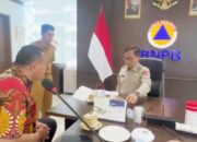 Terkait Penanganan Pasca Bencana di Kota Pariaman, Yota Balad Audiensi dengan Sestama BNPB Rustian