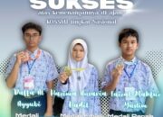 Sapu Bersih Medali di KOSSMI Nasional, 3 Pelajar SMPN 1 Harumkan Nama Kota Padang