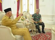 Gubernur Mahyeldi Terima Audiensi Dandim 0312 Padang, Bahas Penguatan Penanganan Bencana di Sumbar