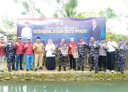 Perkuat Pertahanan Pangan dan Ekonomi, Komandan Kodaeral II dan DPW Ratu Prabu Panen Ikan Nila di Kampung Jua