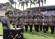 Penyegaran Organisasi di Polres Tanahdatar, Kapolres Pimpin Sertijab Belasan Perwira