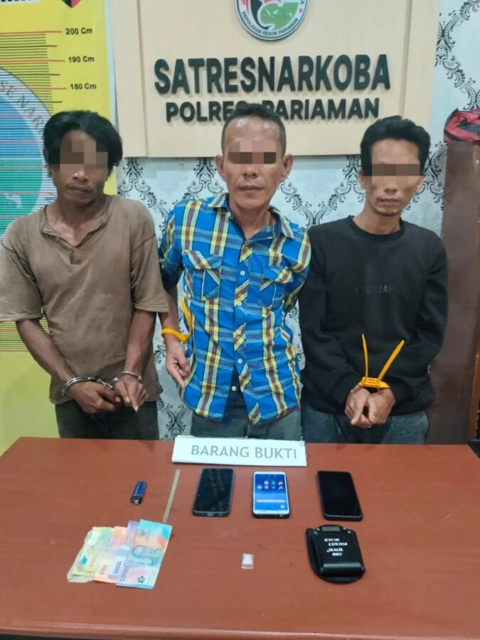 Tiga Sekawan Digerebek saat Pesta Sabu