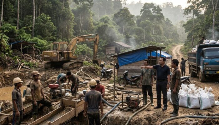 Diduga Didanai Cukong Luar, Maraknya Tambang Emas Ilegal di Limapuluh Kota jadi Sorotan