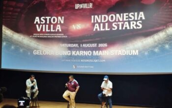 Aston Villa Sambangi Jakarta 1 Agustus, Hadapi Indonesia All Stars di SUGBK