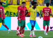 Saibari dan Vinicius Saling Balas Gol, Brasil Gagal Taklukkan Maroko