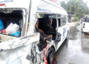 Kecelakaan Maut di Lubuk Bangku Harau, Satu Penumpang Mobil Travel Hiace Tewas, Pecah Ban lalu Tertabrak Truk Boks Tronton