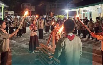 Malam Api Unggun Semarakkan Persami SDN 14 PPB