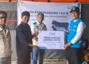 Dari Insan PLN untuk Sesama: Tebar Berkah Daging Hadirkan Senyum Warga Huntara Gunung Omeh