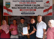 Pengurus PMI Pasbar Idenvi Susanto, Resmi Daftarkan Diri Jadi Calon Wali Nagari Kajai Selatan