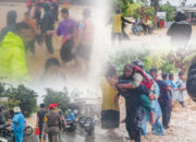 TRC Satlinmas Evakuasi Warga Terjebak Banjir di Kuranji