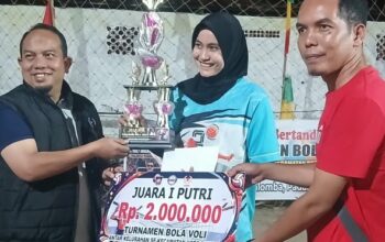 Turnamen Bola Voli antar Kelurahan se-Kecamatan Koto Tangah Berakhir, Padang Sarai dan Lubuk Buaya Keluar sebagai Juara