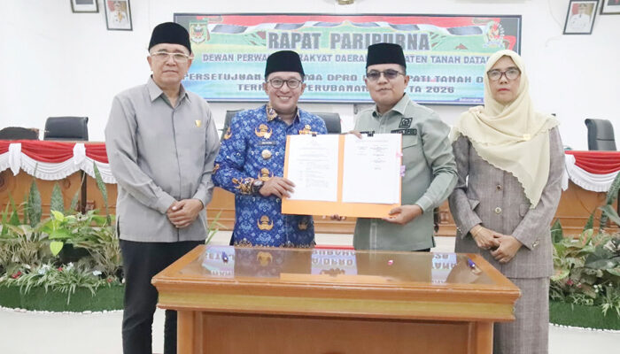 APBD Perubahan 2026 Disetujui DPRD bersama Pemkab Tanah Datar
