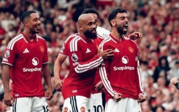 Manchester United Pesta Gol di Old Trafford, Hattrick Bruno Fernandes Bungkam Ipswich Town 5-2