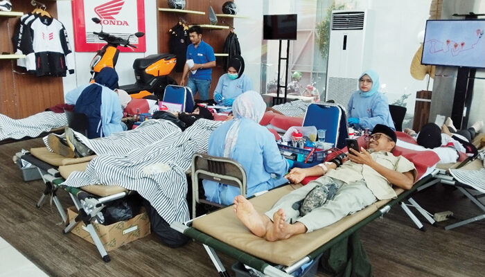 Bersama Pelanggan Berbagi Kehidupan, Honda Hayati Kumpulkan 166 Kantong Darah