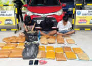 44 Kg Ganja Diselundupkan dari Sumut ke Sumbar, Kurir dan Pengendali Ditangkap, Diangkut Pakai Mobil Calya
