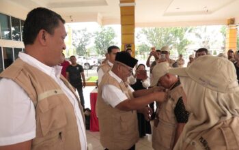 Pilwana Serentak Pasbar Resmi Dimulai, Bupati Yulianto Lepas Tim Teknis E-Voting