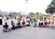 Lima Jurnalis Hilang Saat Peliputan Bencana Krakatau, Wartawan Bukittinggi Gelar Aksi Solidaritas di Jam Gadang