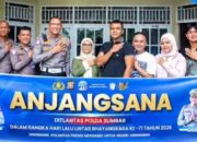 Dirlantas Bawa Pesan Pengabdian, Anjangsana Hari Lalu Lintas Bhayangkara ke-71