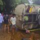Truk Tangki CPO Terguling, Jalan Padang-Painan Macet Parah, Polisi Berlakukan Buka Tutup